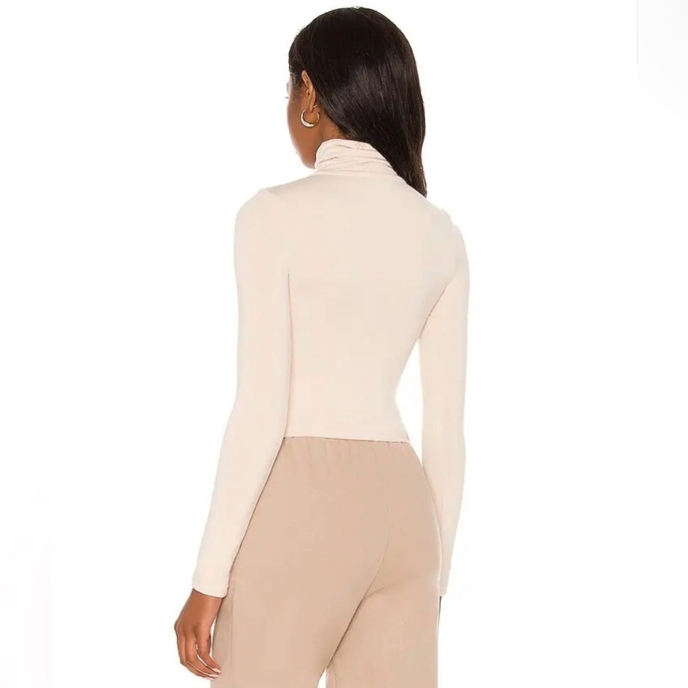 Nwt Re Ona Turtleneck Longsleeve Top In Ivory Cream Size Medium — image 2 of 8